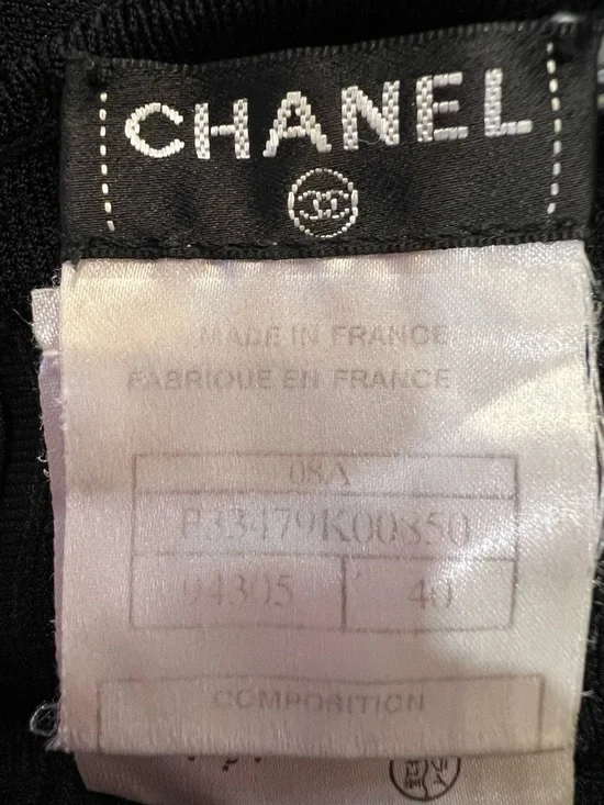 CHANEL Black Midi Sheath Dress with Short Sleeves - Picture 13 of 13